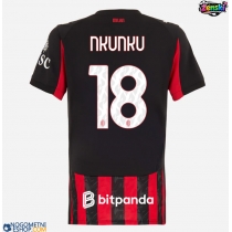 Ženski Nogometni dresi AC Milan Christopher Nkunku #18 Domači 2025-26 Kratek Rokav